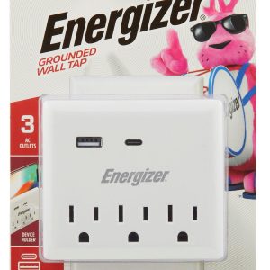 5 Outlet Grounded Wall Tap