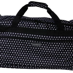 26 in Polka Dot Print Duffle Bag