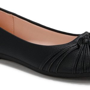 Girls Solid Knot Top Flats