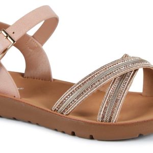 Girls Cross Band Sandals