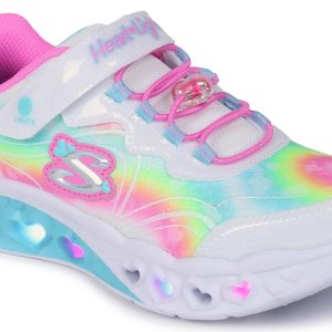 Girls Flutter Heart Light Up Sneakers
