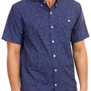 Men's Outdoor Dot Print Button-Up Shirt