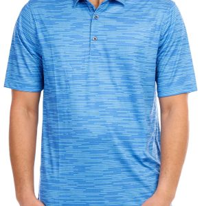 Men's Modern Stripe Golf Polo Shirt