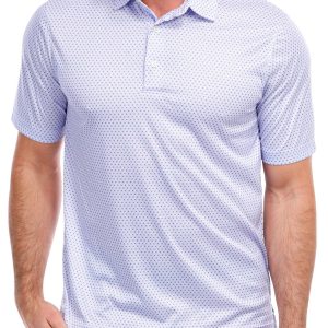 Men's Active Starfish Print Polo Shirt