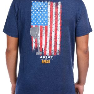 Men's Outdoor Rebar Flag Pocket Tee