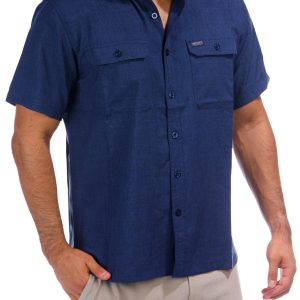 Men's Outdoor Solid Button Down Shirt