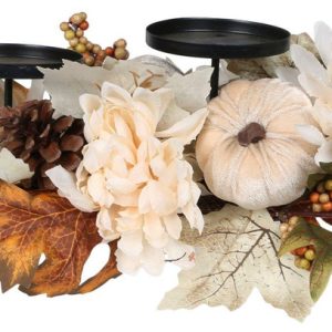 22 in Autumn Triple Candle Holder